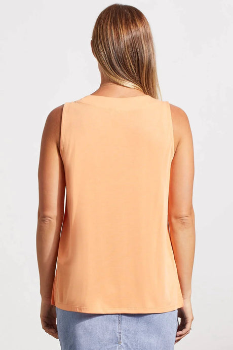 Tribal Women's Sleeveless Vneck Top - Copper