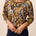 Tribal Women's Soft Yarn Three-Quarter Sleeve Crewneck Sweater - Aloe