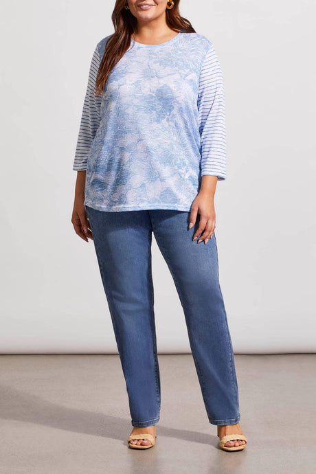Tribal Women's Sophia 5-Pocket Jean Plus - Dark Vintage