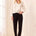 Tribal Women's Sophia Curvy Fit Straight Leg Jeans - Black