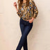 Tribal Women's Sophia Curvy Fit Straight Leg Jeans - Deep Ocean