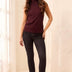 Tribal Women's Sophia Curvy Hugging Slim Ankle Jeans - Rinse