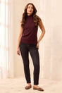 Tribal Women's Sophia Curvy Hugging Slim Ankle Jeans - Rinse