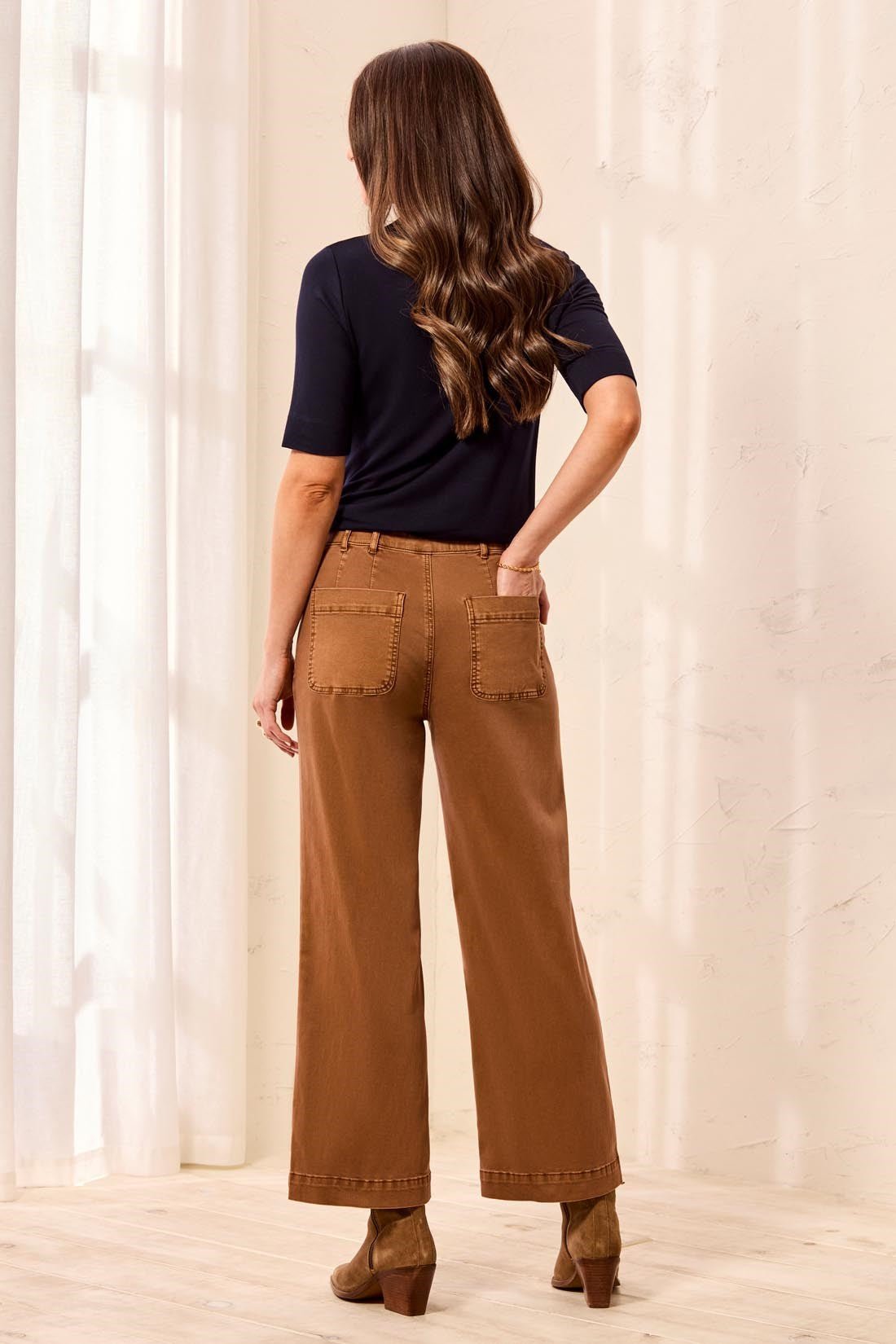 Tribal Women's Sophia Curvy Super Straight Ankle Jeans - Hazelwood