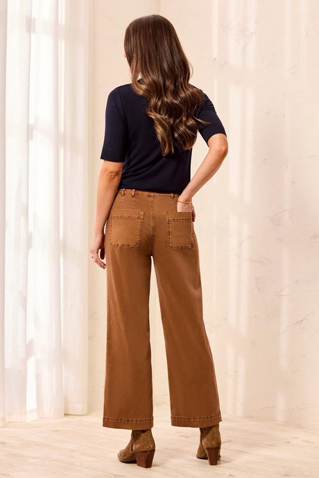 Tribal Women's Sophia Curvy Super Straight Ankle Jeans - Hazelwood