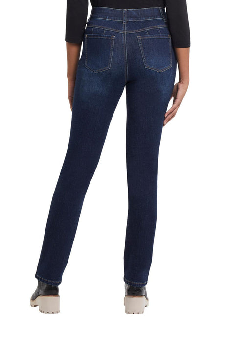 Tribal Women's Sophia Curvy Fit Straight Leg Jeans - Deep Ocean