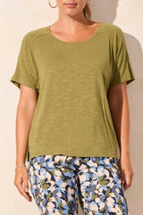 Tribal Women's SS Crew Neck Top - A&M Clothing & Shoes Westlock