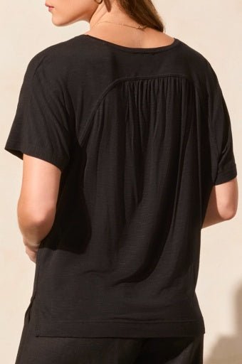 Tribal Women's SS Crew Neck Top - Black