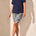 Tribal Women's SS Crew Neck Top - Jet Blue