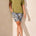 Tribal Women's SS Crew Neck Top - Loden