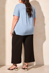 Tribal Women's SS Crew Neck Top Plus - A&M Clothing & Shoes Westlock