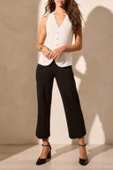Tribal Women's Sweater Vest - White