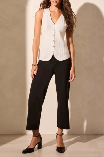 Tribal Women's Sweater Vest - White