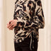 Tribal Women's Ultra-Soft LS Crew Neck Knit Top with Side Ruching - A&M Clothing and Shoes