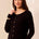 Tribal Women's Wear 2 Ways Fancy Buttons Cardi Top - Black