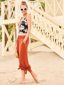 Tribal Women's Wear 2 Ways Wide Leg Pant - Brandy