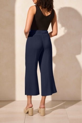 Tribal Women's Wear 2 Ways Wide Leg Pant - Nautical