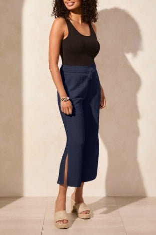 Tribal Women's Wear 2 Ways Wide Leg Pant - Nautical