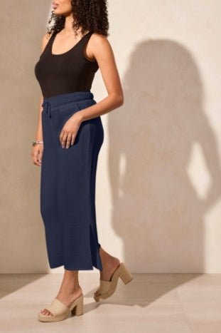 Tribal Women's Wear 2 Ways Wide Leg Pant - Nautical