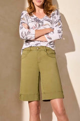 Tribal Women's Wide Leg Bermuda - A&M Clothing & Shoes Westlock