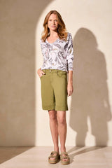 Tribal Women's Wide Leg Bermuda - A&M Clothing & Shoes Westlock