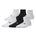 UA Boys/Girls Essential Quarter 6pk Socks - Halo Grey
