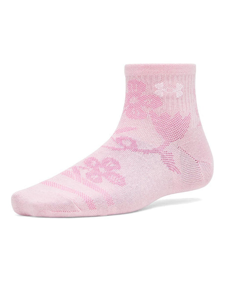 UA Boys/Girls Essential Quarter 6pk Socks - Prime/White