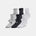 UA Boys/Girls Essential Quarter 6pk Socks - Black