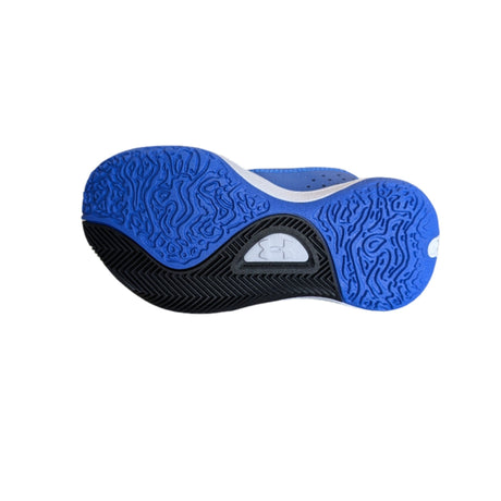 UA Kids Lockdown 7 Basketball Shoe - Blue/Black