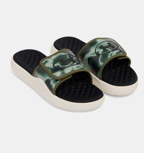 UA Men's Ignite Pro 8 Graphic Slide Sandals - Marine Green