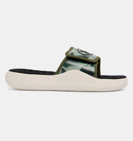 UA Men's Ignite Pro 8 Graphic Slide Sandals - Marine Green