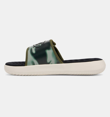UA Men's Ignite Pro 8 Graphic Slide Sandals - Marine Green