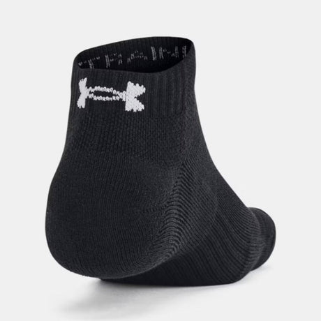 UA Training Cotton Low Cut 3pk Socks - Black