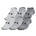 UA Unisex Essential 6-Pack No Show Socks - Castlerock