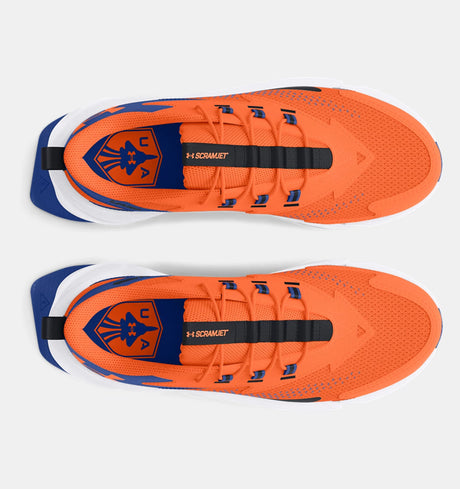 UA Youth Boys Scramjet 6 Running Shoe - Orange/Blue
