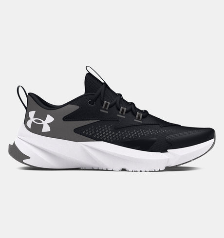 UA Youth Boys Scramjet 6 Running Shoe - Black/White
