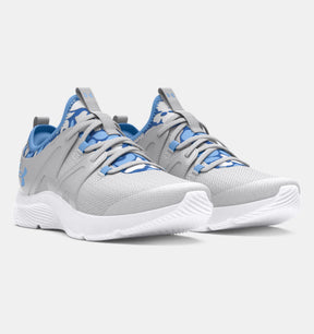 UA Youth Girls Infinity 3.0 Running Shoe - Grey/Blue