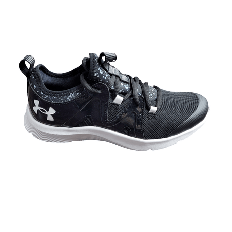 UA Youth Girls Infinity 3.0 Running Shoe - Black/White