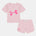 Under Armour Baby Girls Jersey Short Set - Pink
