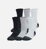 Under Armour Boy/Girl Performance Tech 6PK Crew Socks - A&M Clothing & Shoes