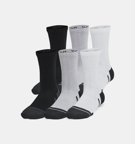 Under Armour Boy/Girl Performance Tech 6PK Crew Socks - A&M Clothing & Shoes - Westlock