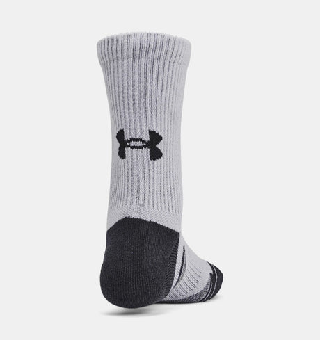 Under Armour Boy/Girl Performance Tech 6PK Crew Socks - Mod Grey/Jet