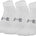 Under Armour Cotton 3PK Lo Cut Socks - White