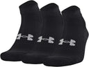Under Armour Cotton 3PK Lo Cut Socks - Black