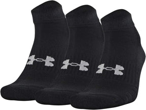 Under Armour Cotton 3PK Lo Cut Socks - Black
