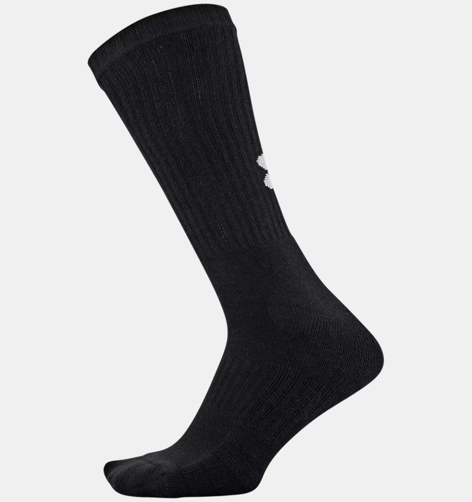 Under Armour Cotton 6 PK Crew Socks - Under Armour - A&M Clothing & Shoes - Westlock AB