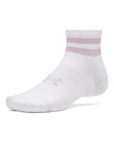 Under Armour Essential 6-Pack Quarter Socks - White/Pink