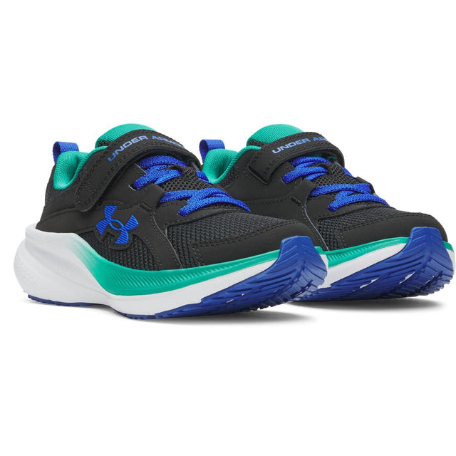 Under Armour Kids Boys Charged+ Assert 11 Running Shoes - Black/Geode