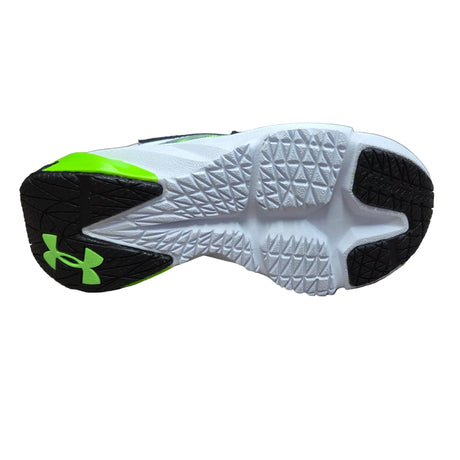 Under Armour Kids Boys Scramjet 7 Running Shoes - White/Hyper Green
