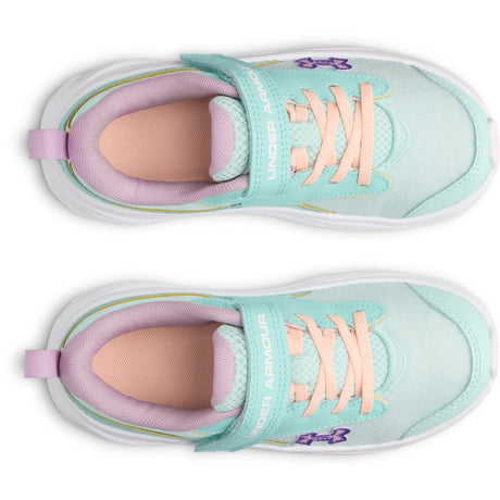 Under Armour Kids Girls Surge 5 Patches Running Shoes - Aqua Float
